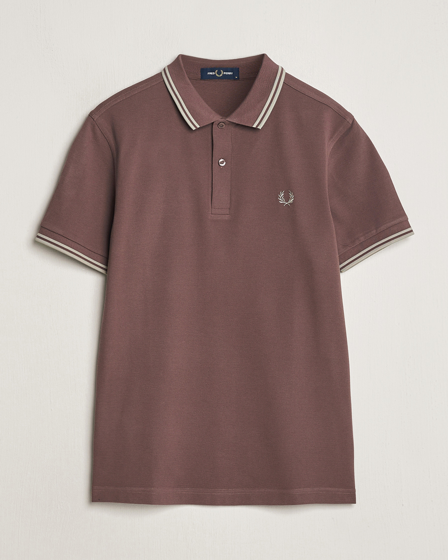 Mies | Pikeet | Fred Perry | Twin Tipped Polo Shirt Brick Red