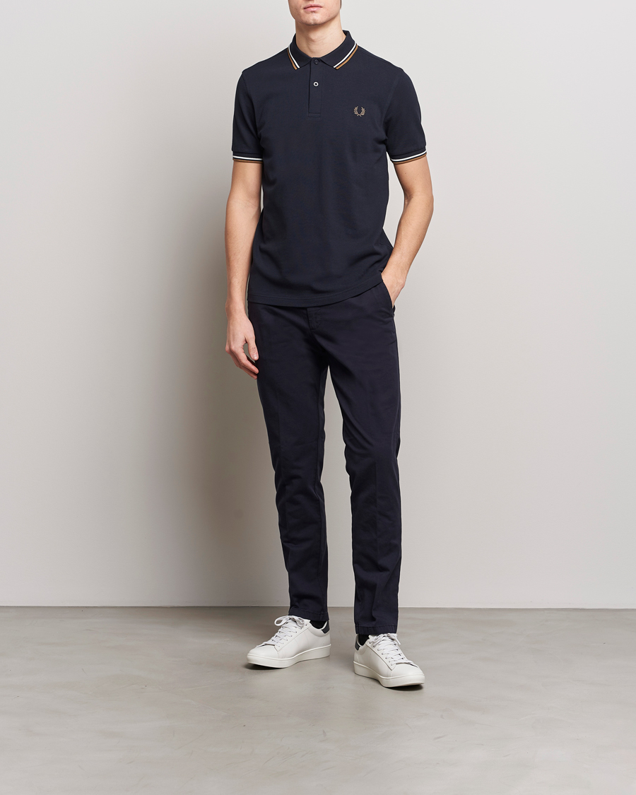 Mies | Pikeet | Fred Perry | Twin Tipped Polo Shirt Navy