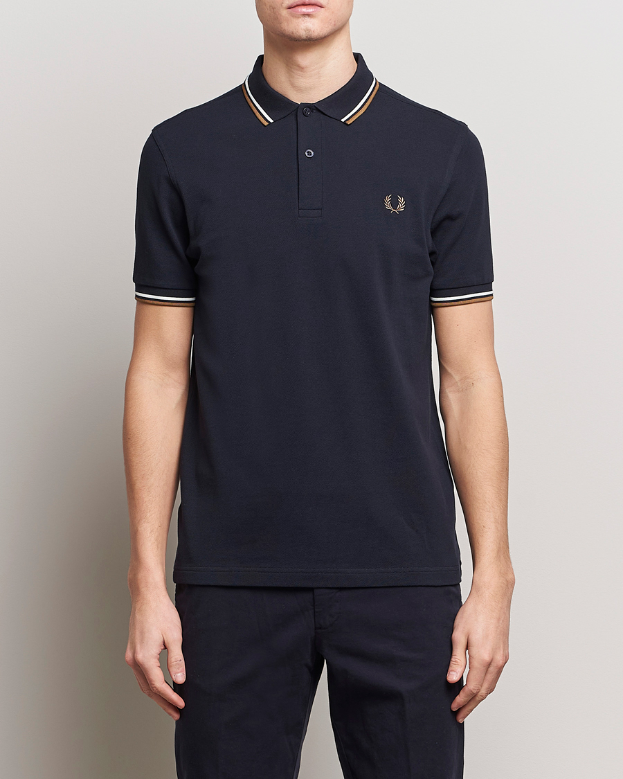 Mies | Pikeet | Fred Perry | Twin Tipped Polo Shirt Navy