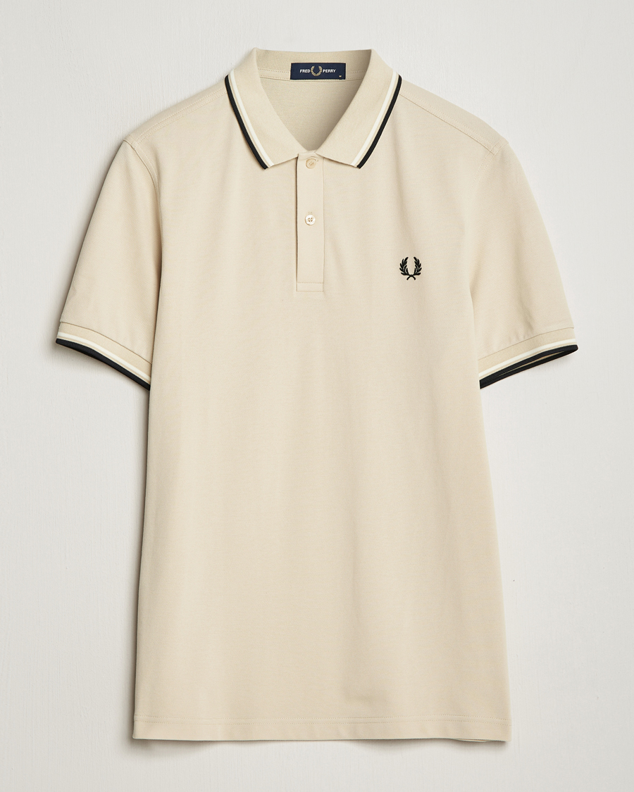 Mies | Pikeet | Fred Perry | Twin Tipped Polo Shirt Oatmeal