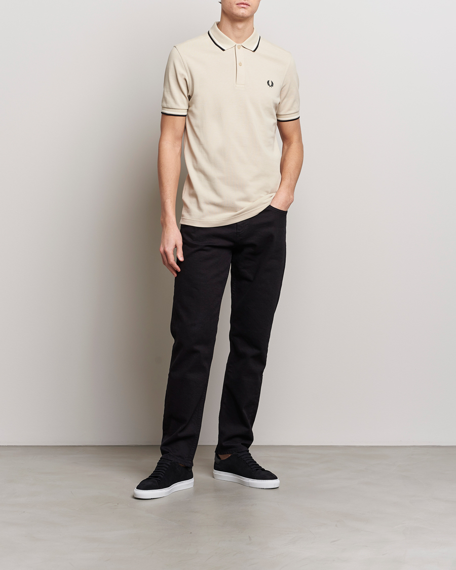 Mies | Pikeet | Fred Perry | Twin Tipped Polo Shirt Oatmeal