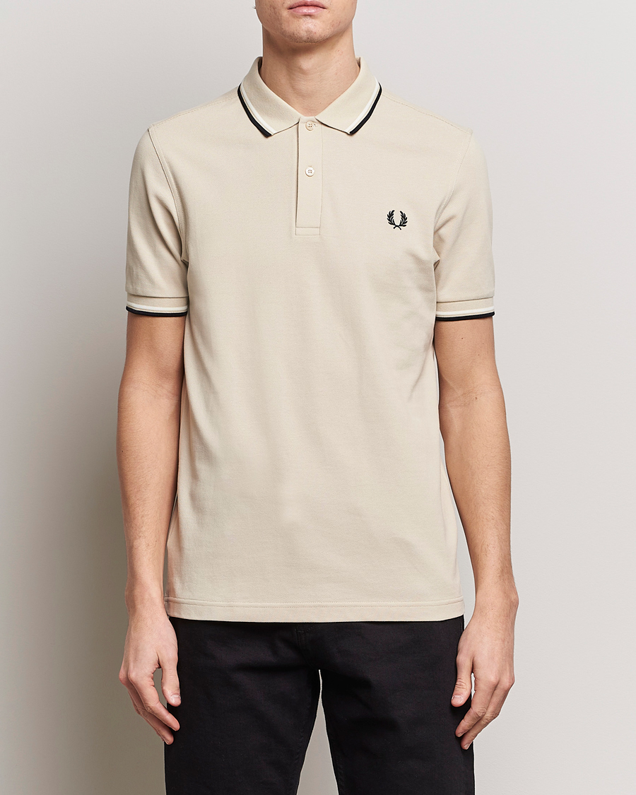 Mies | Pikeet | Fred Perry | Twin Tipped Polo Shirt Oatmeal