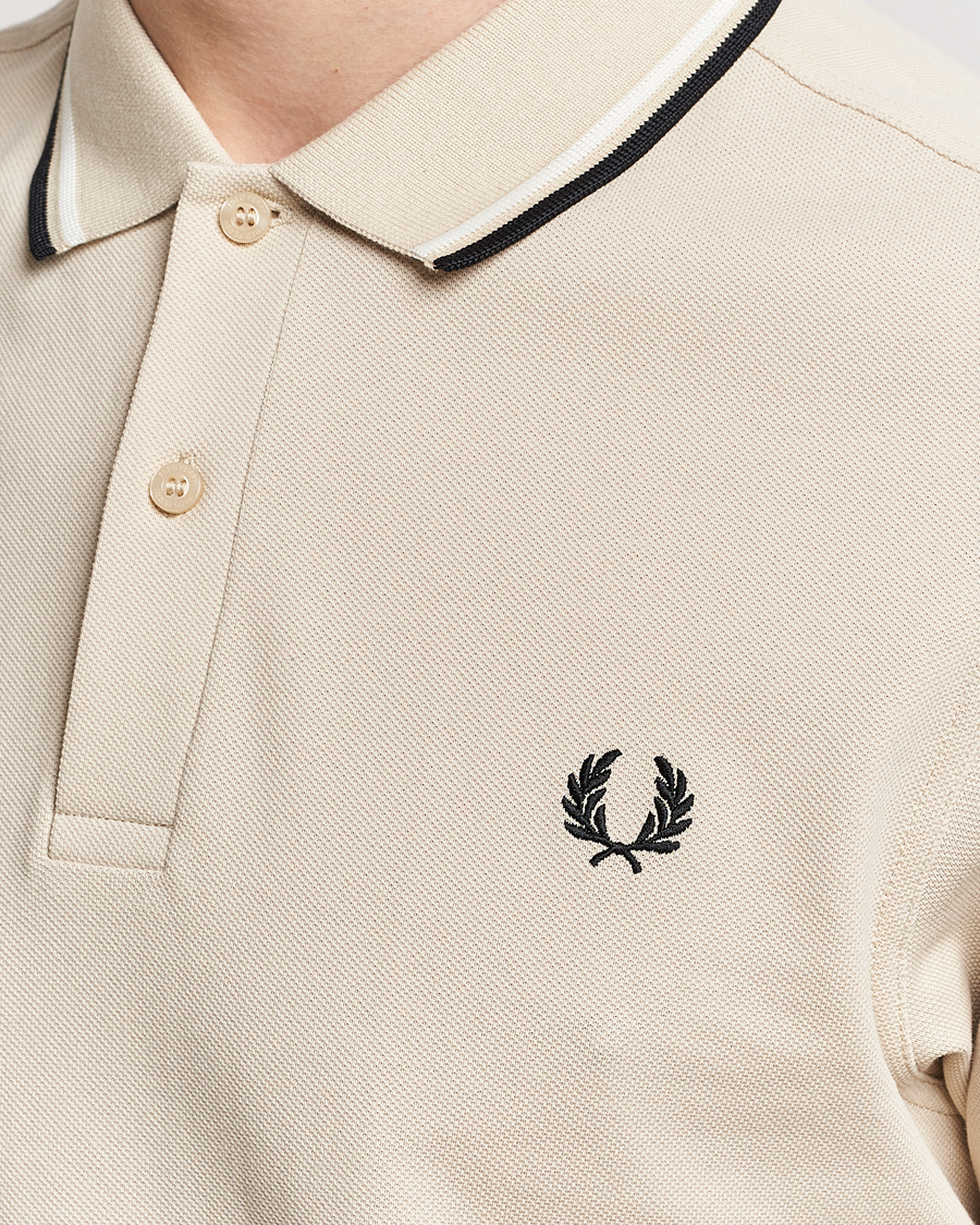 Mies | Pikeet | Fred Perry | Twin Tipped Polo Shirt Oatmeal