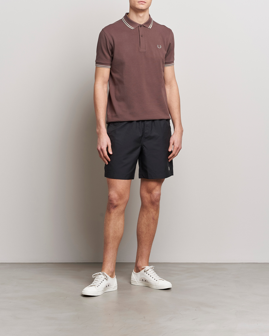 Mies | Uimahousut | Fred Perry | Classic Swimshorts Black