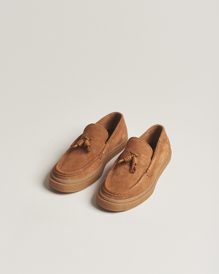 Mies | Fred Perry | Fred Perry | Dawson Suede Tassel Loafer Dark Caramel