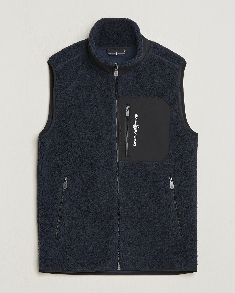 Mies | Ulkoliivit | Sail Racing | Bowman Pile Zip Vest Dark Navy