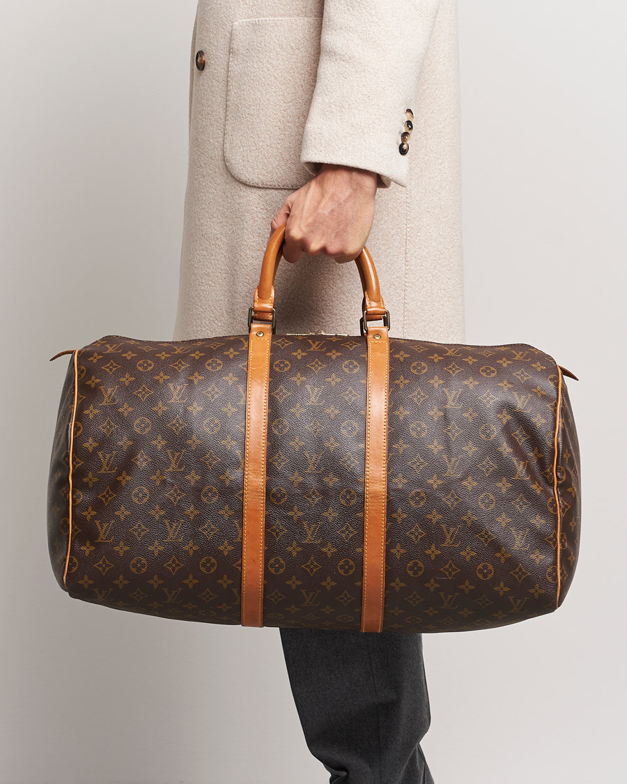 Mies | Louis Vuitton Pre-Owned Keepall 55 Bag Monogram | Louis Vuitton Pre-Owned | Keepall 55 Bag Monogram
