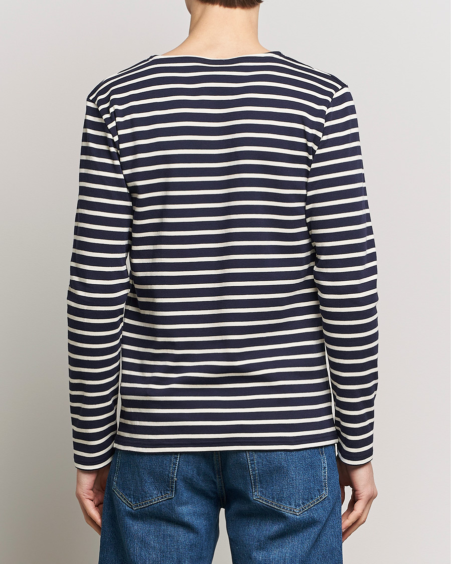 Mies | T-paidat | Armor-lux | Houat Héritage Stripe Long Sleeve T-Shirt Nature/Navy
