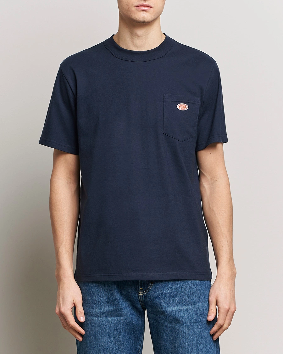 Mies | Lyhythihaiset t-paidat | Armor-lux | Callac Pocket T-Shirt Navy