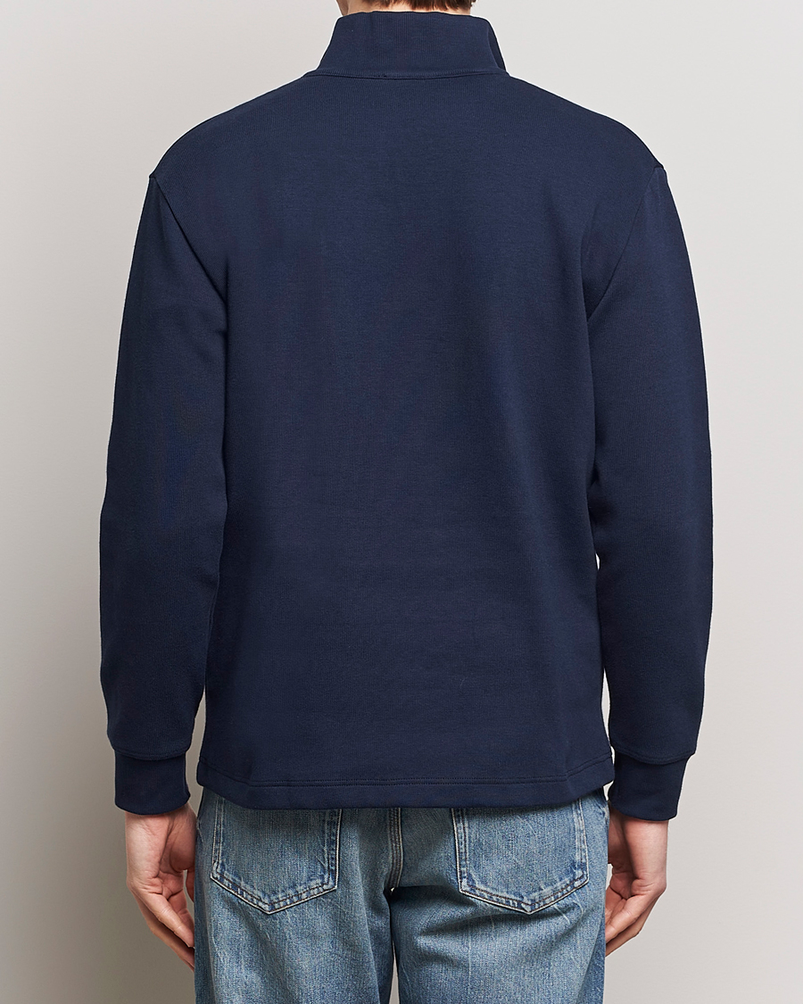 Mies | Puserot | Armor-lux | Camionneur Cotton Half Zip Sweater Deep Marine