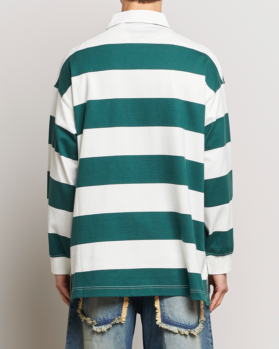 Mies | Puserot | Moncler Genius | Long Sleeve Rugby White/Green
