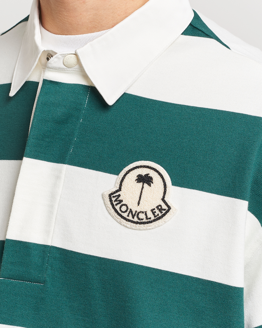 Mies | Puserot | Moncler Genius | Long Sleeve Rugby White/Green