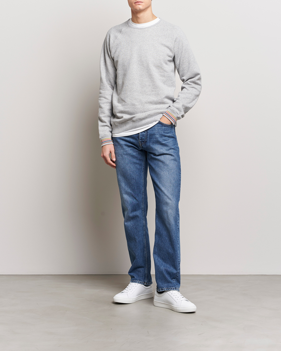 Mies | Puserot | Paul Smith | Artist Rib Crew Neck Sweatshirt Grey Melange