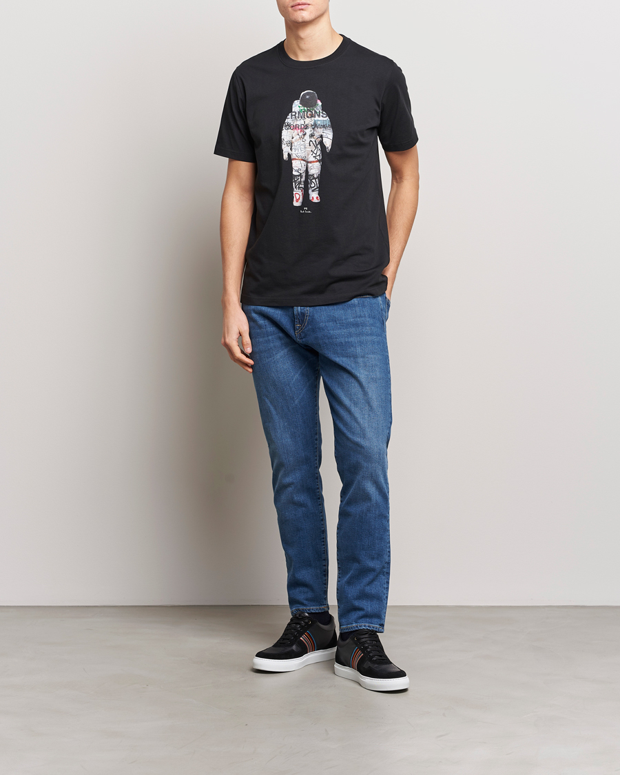 Mies | T-paidat | PS Paul Smith | Astronaut Crew Neck T-Shirt Black
