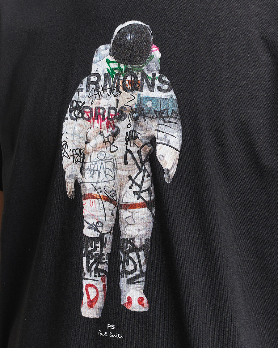 Mies | T-paidat | PS Paul Smith | Astronaut Crew Neck T-Shirt Black