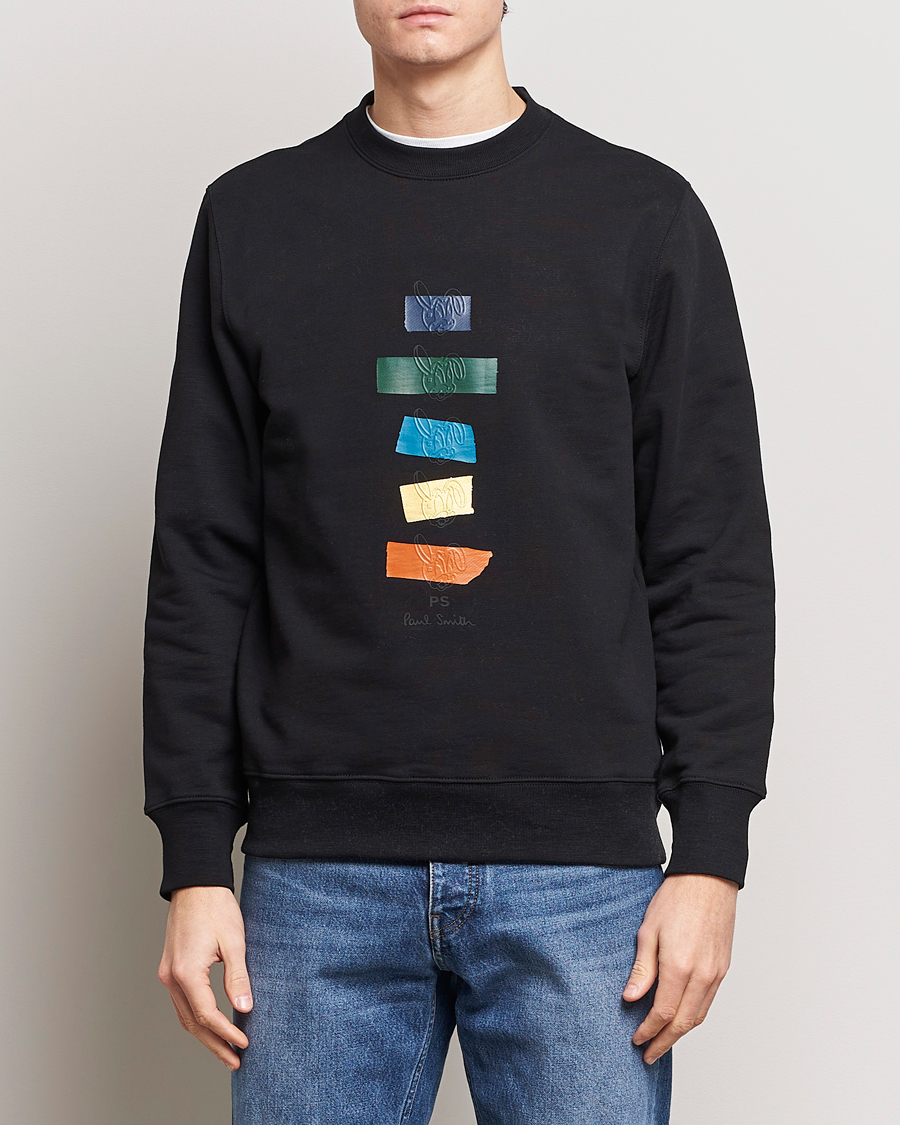 Mies | Puserot | PS Paul Smith | Rabbits Crew Neck Sweatshirt Black