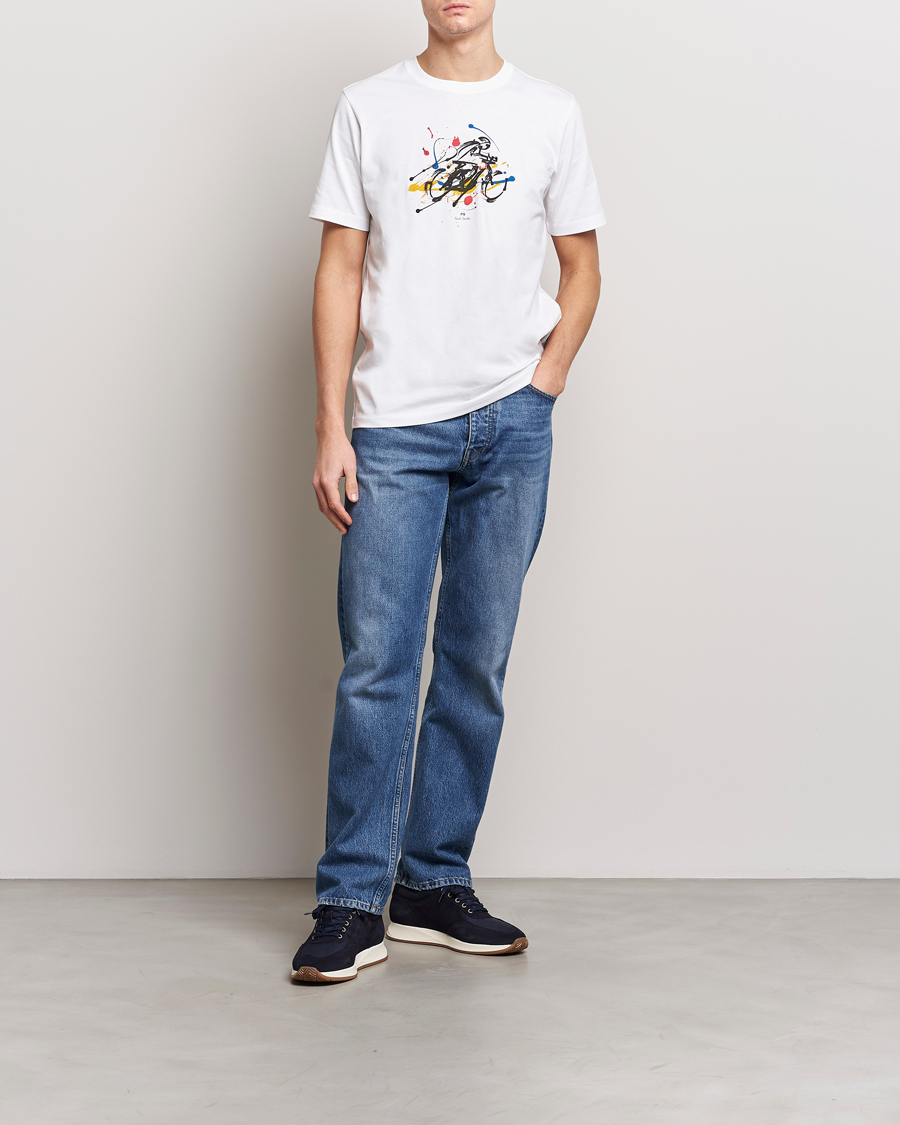 Mies | T-paidat | PS Paul Smith | Cyclist Crew Neck T-Shirt White