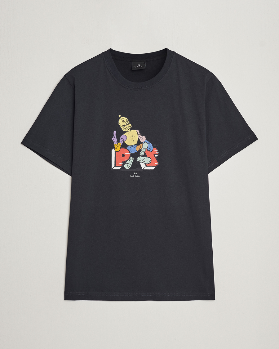 Mies | T-paidat | PS Paul Smith | Robot Crew Neck T-Shirt Navy