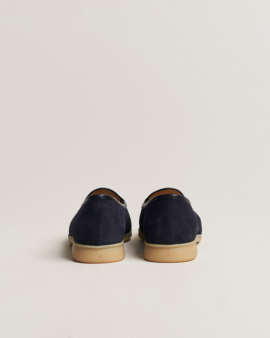 Mies | Baudoin & Lange Stride Loafers Navy Suede | Baudoin & Lange | Stride Loafers Navy Suede