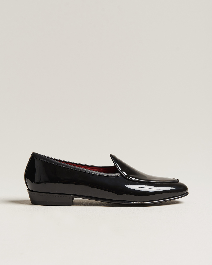Mies | Baudoin & Lange Sagan Patent Loafers Black Calf | Baudoin & Lange | Sagan Patent Loafers Black Calf