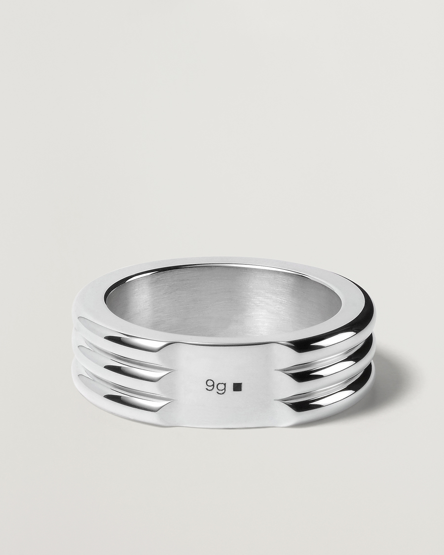 Miehet |  | LE GRAMME | Godron Ring Sterling Silver 9g