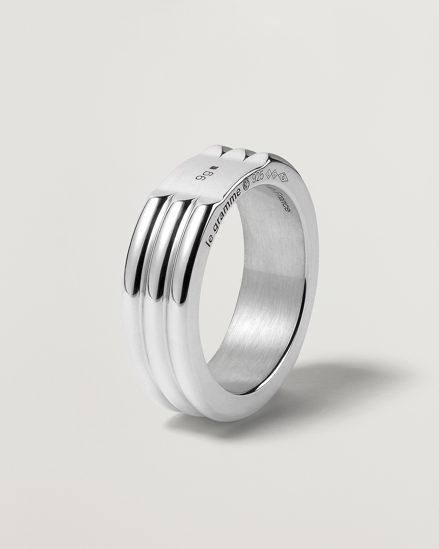 Mies | LE GRAMME Godron Ring Sterling Silver 9g | LE GRAMME | Godron Ring Sterling Silver 9g