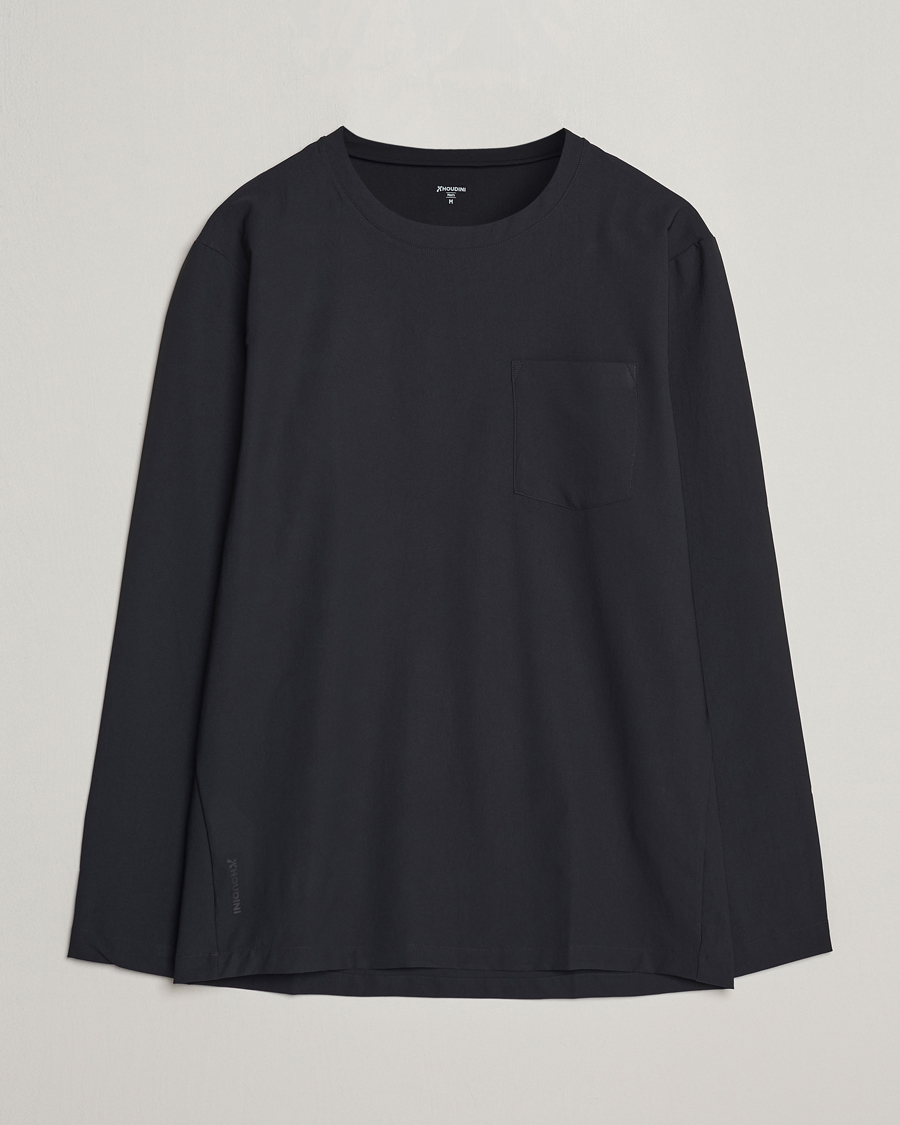 Mies | T-paidat | Houdini | Cover Crew Quick Dry Long Sleeve True Black