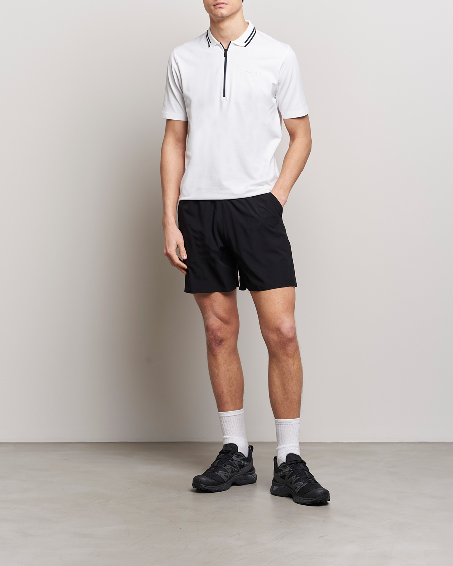 Mies | Pikeet | Falke Sport | Falke Zip Polo Shirt White