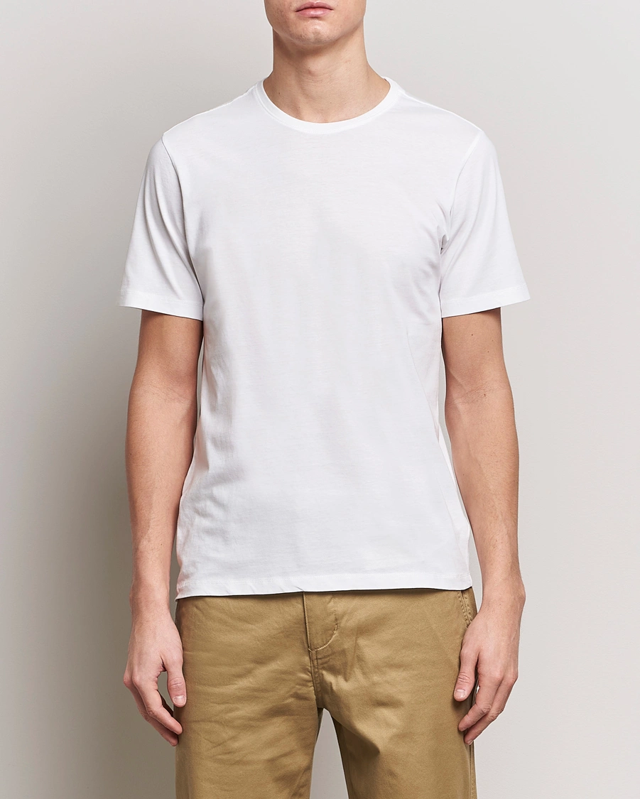 Mies | Valkoiset t-paidat | KnowledgeCotton Apparel | Agnar Basic T-Shirt Bright White