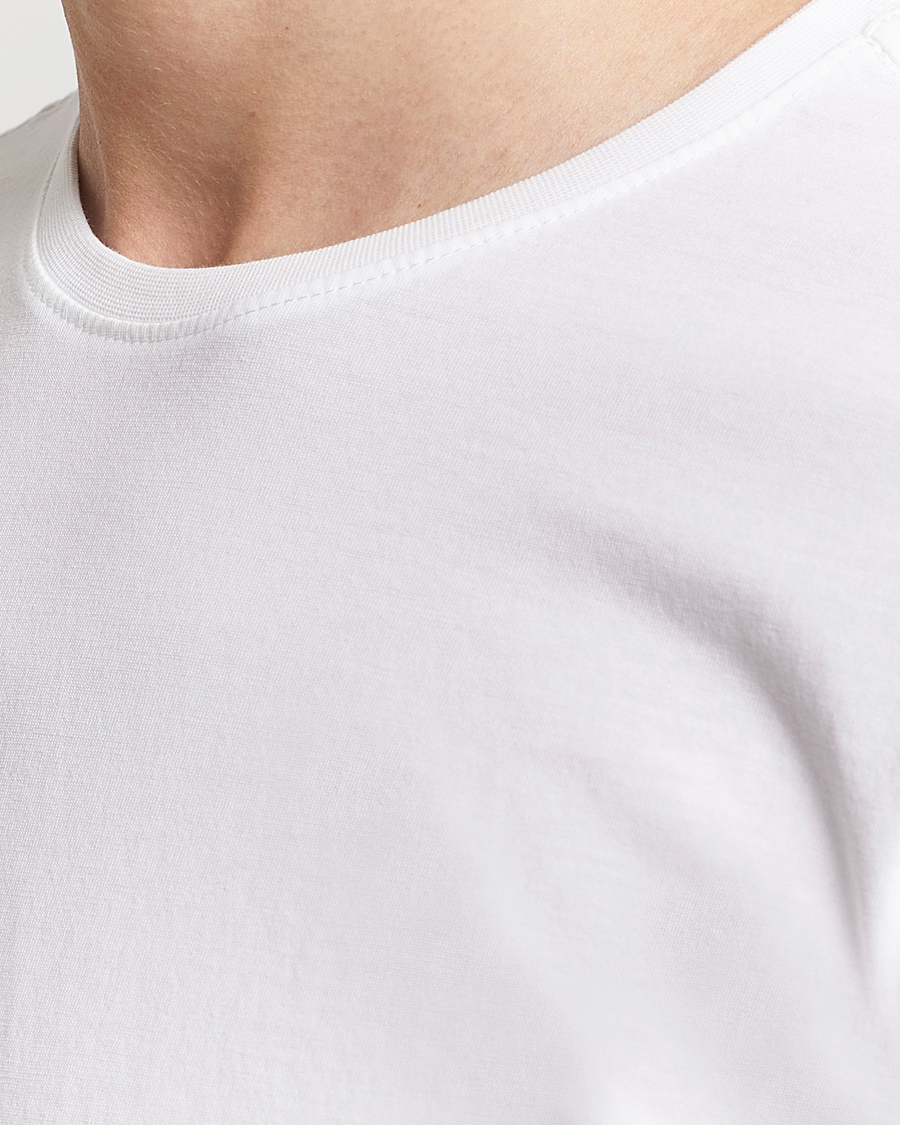 Mies | T-paidat | KnowledgeCotton Apparel | Agnar Basic T-Shirt Bright White