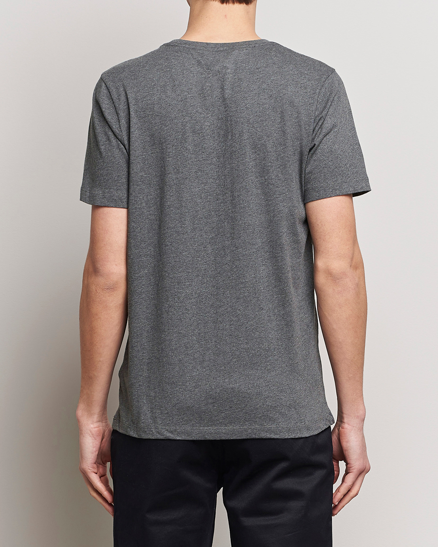 Mies | T-paidat | KnowledgeCotton Apparel | Agnar Basic T-Shirt Dark Grey Melange