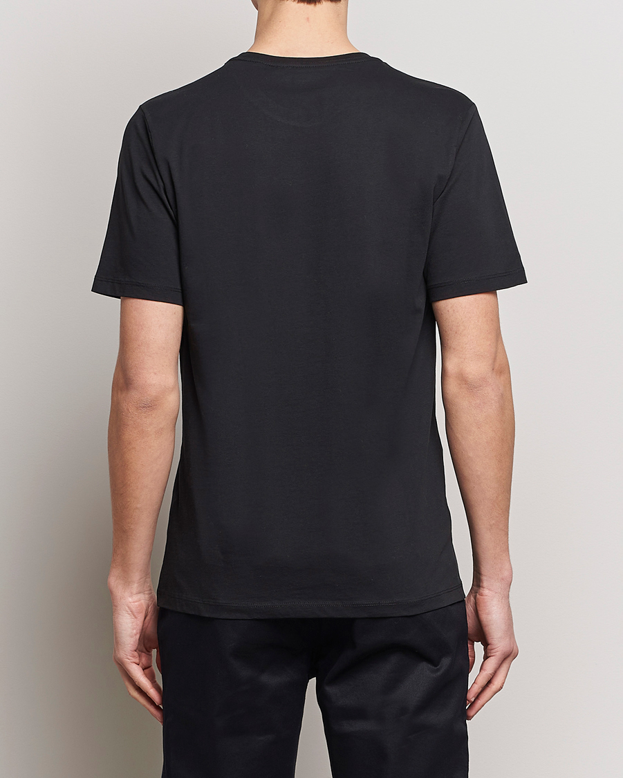 Mies | T-paidat | KnowledgeCotton Apparel | Agnar Basic T-Shirt Jet Black