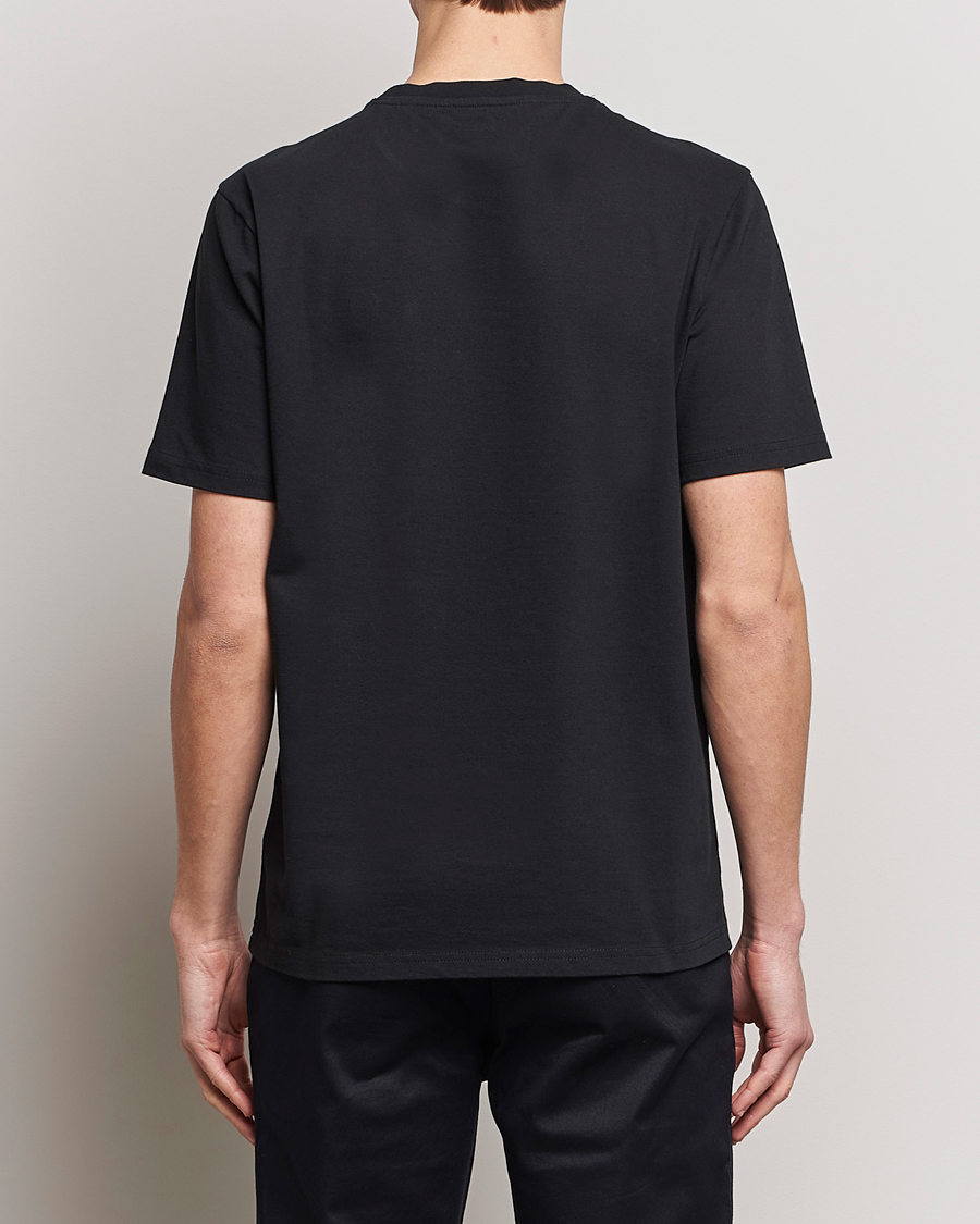 Mies | T-paidat | KnowledgeCotton Apparel | Loke Badge T-Shirt Jet Black
