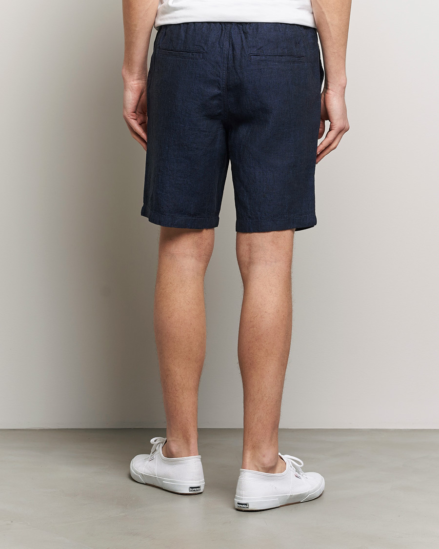 Mies | Shortsit | KnowledgeCotton Apparel | Loose Linen Shorts Total Eclipse
