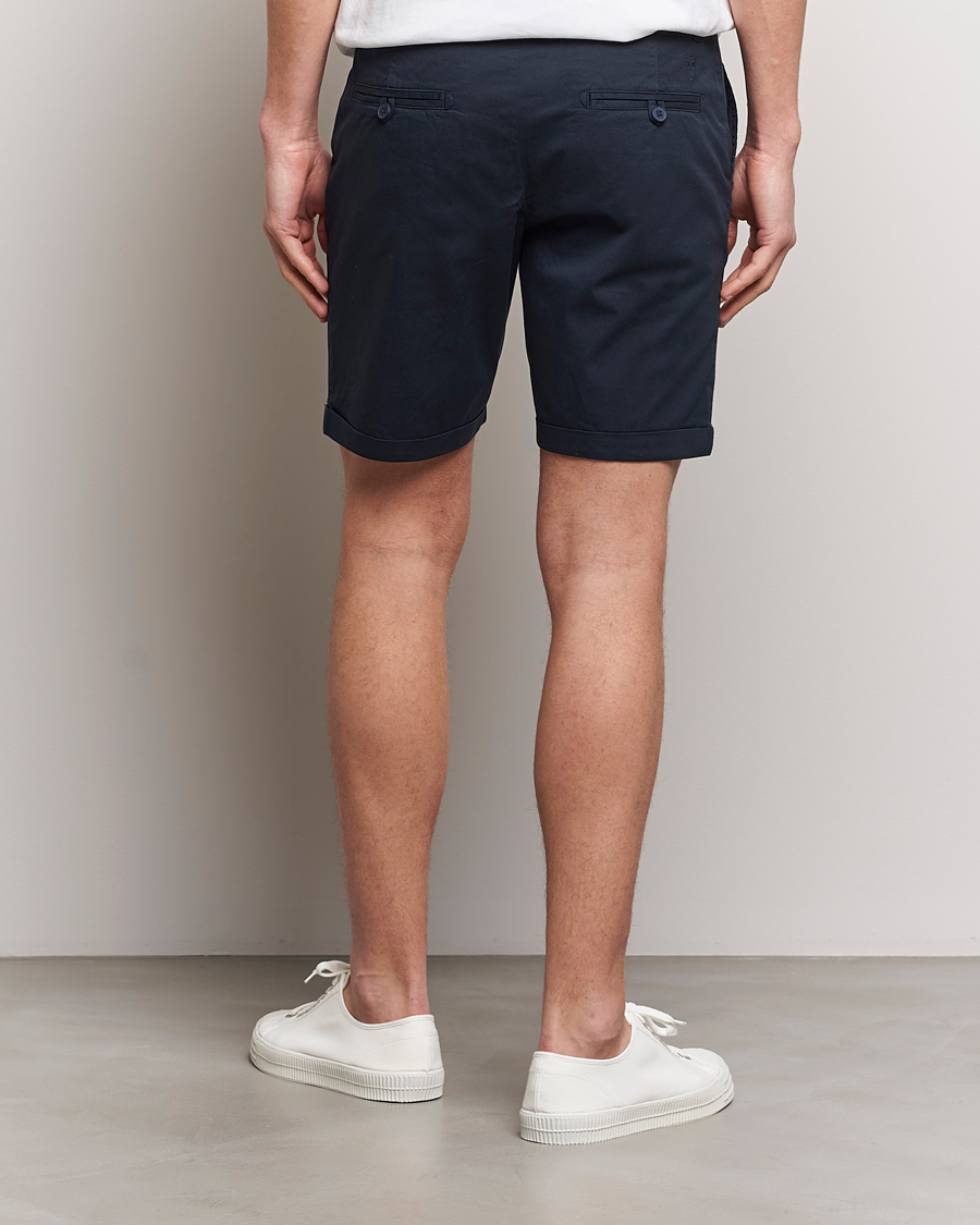 Mies | Shortsit | KnowledgeCotton Apparel | Regular Chino Poplin Shorts Total Eclipse