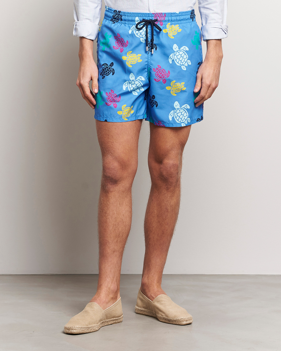 Mies | Uimahousut | Vilebrequin | Moorea Tortues Swim Shorts Blue