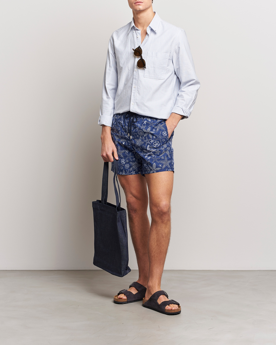 Mies | Uimahousut | Vilebrequin | Moorea Starlettes Swim Shorts Encre