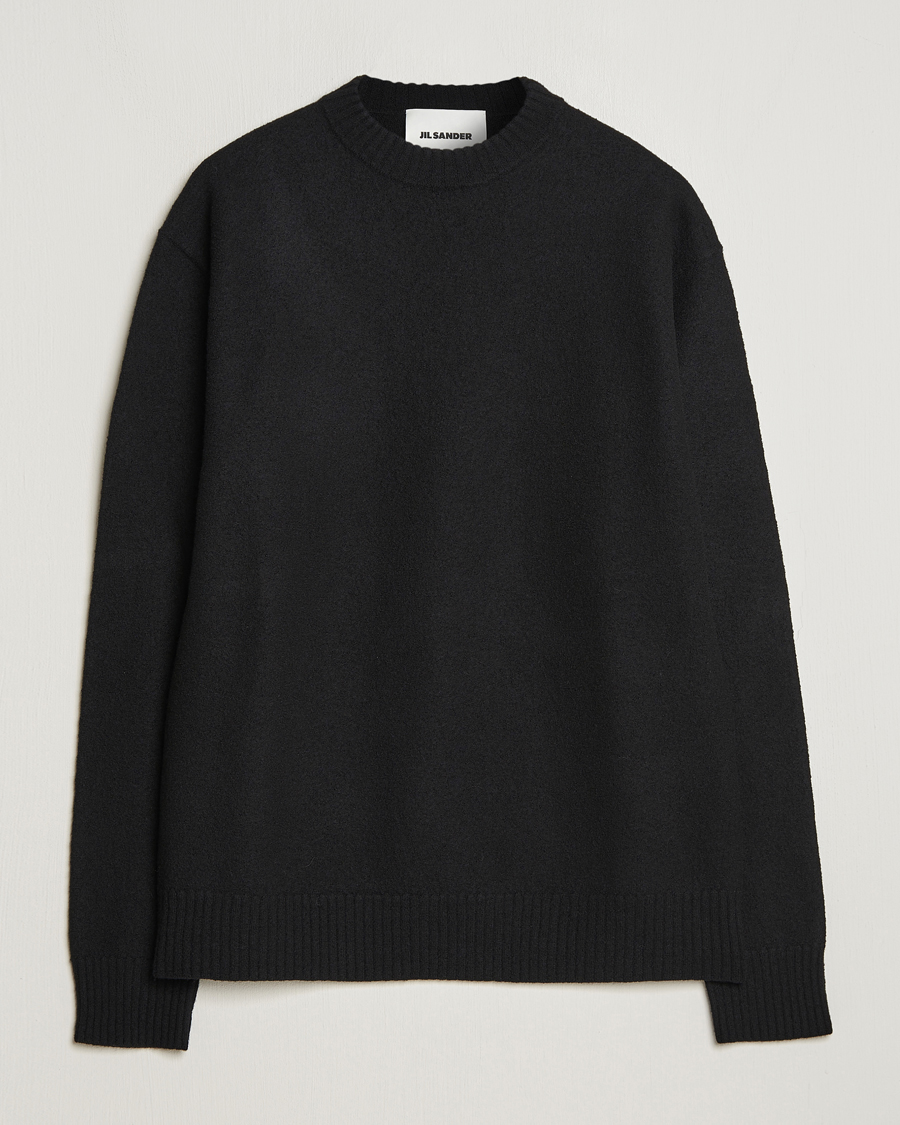 Mies | Puserot | Jil Sander | Lightweight Merino Wool Sweater Black