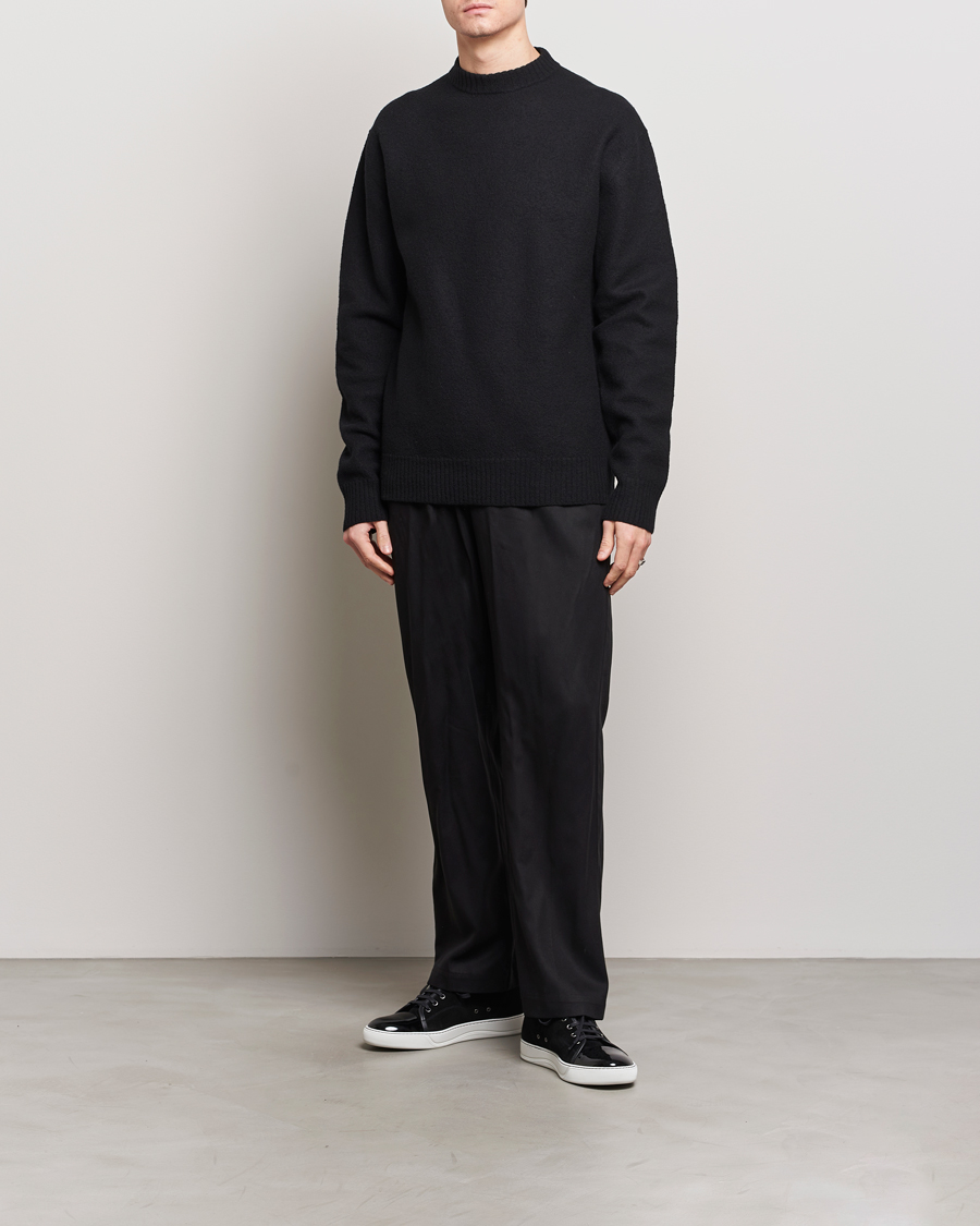 Mies | Puserot | Jil Sander | Lightweight Merino Wool Sweater Black