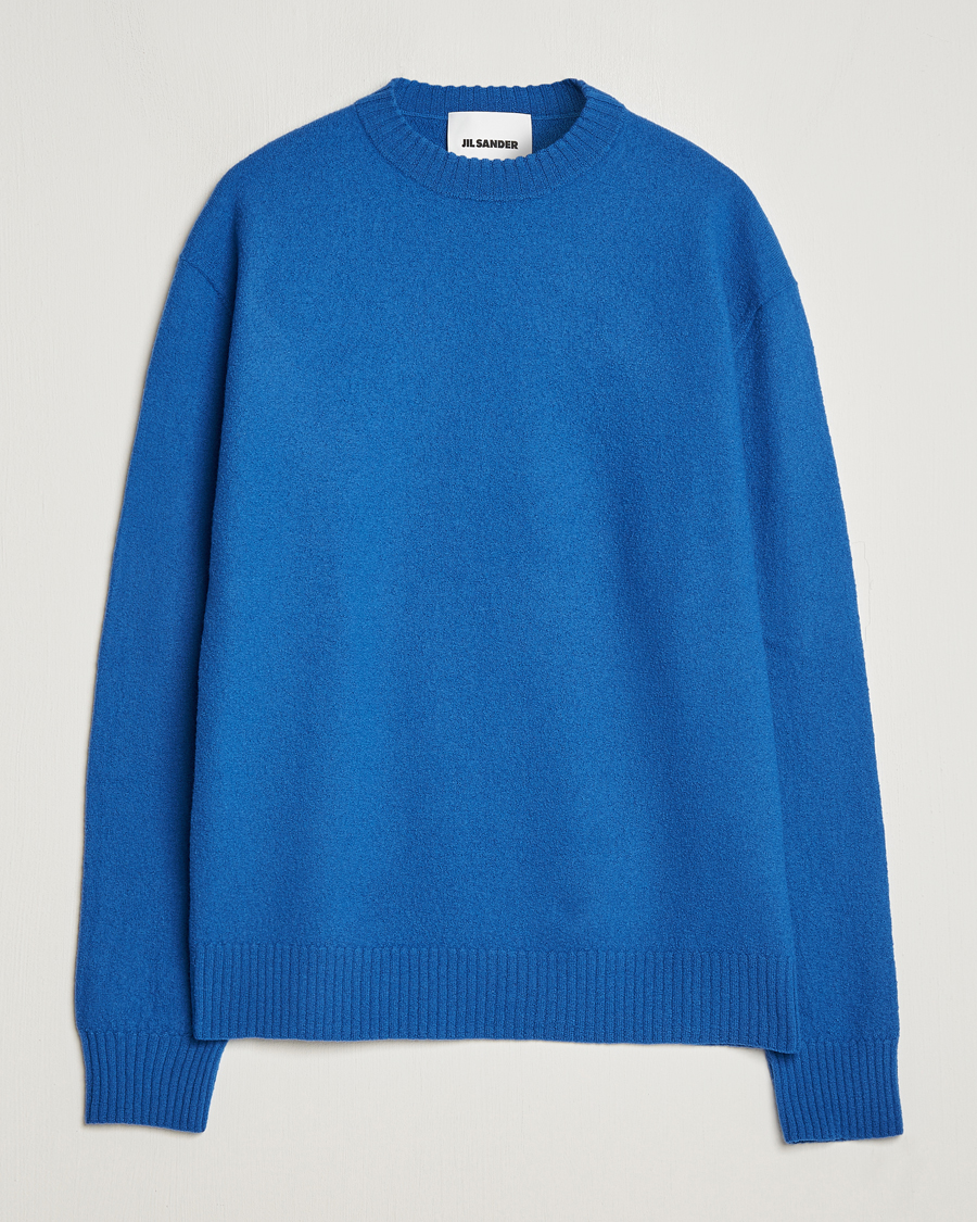 Mies | Puserot | Jil Sander | Lightweight Merino Wool Sweater Space Blue