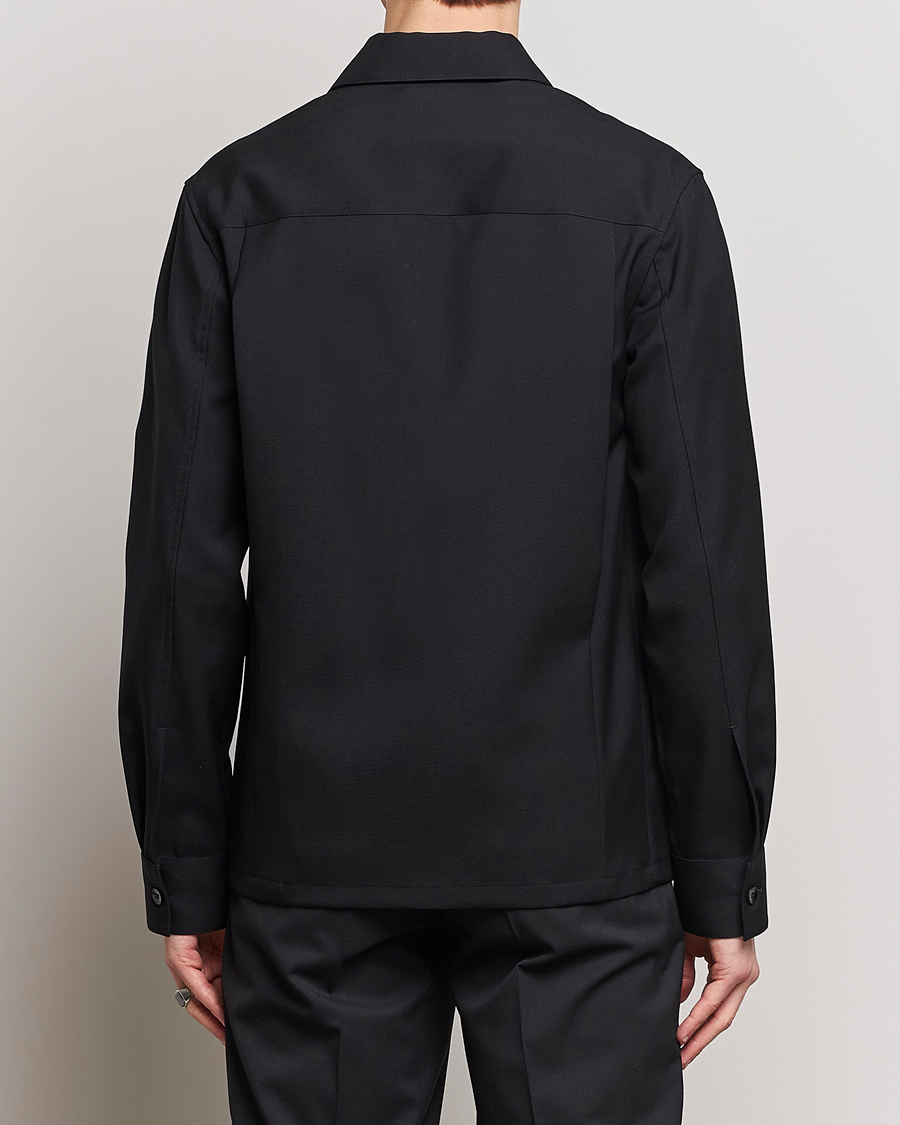 Mies | Kauluspaidat | Jil Sander | Double Pocket Overshirt Black