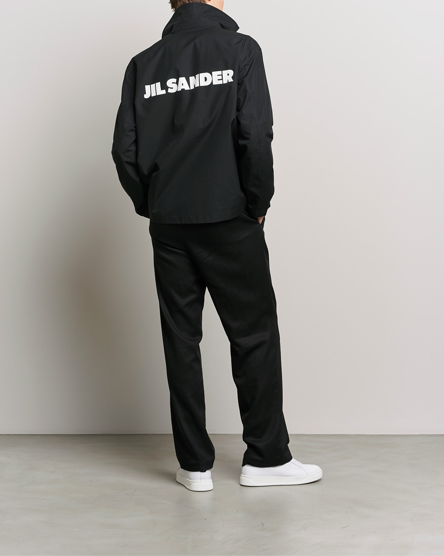 Mies | Takit | Jil Sander | Back Printed Coach Jacket Black