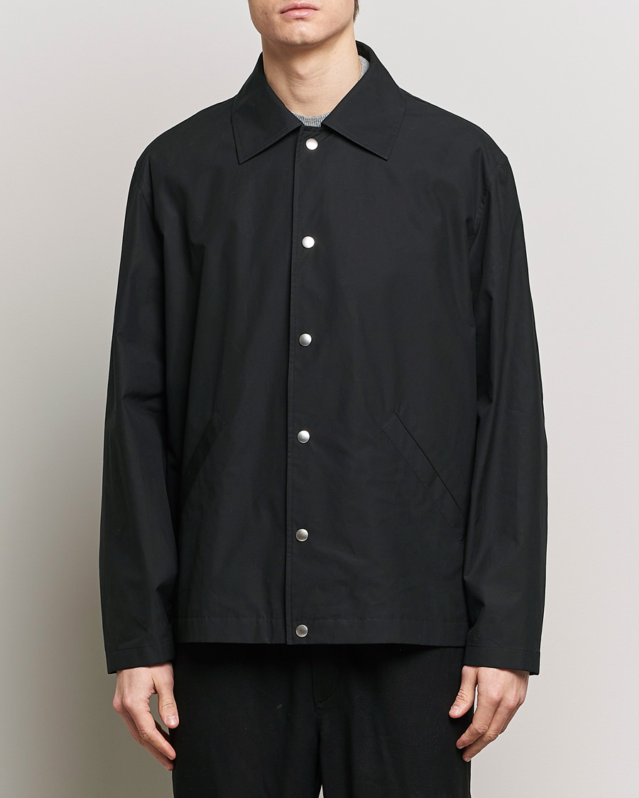 Mies | Takit | Jil Sander | Back Printed Coach Jacket Black