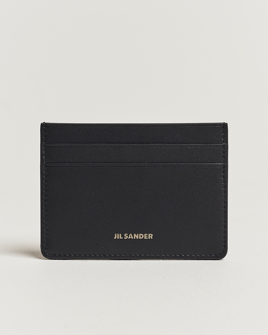 Mies | Jil Sander Soft Calf Leather Card Holder Black | Jil Sander | Soft Calf Leather Card Holder Black