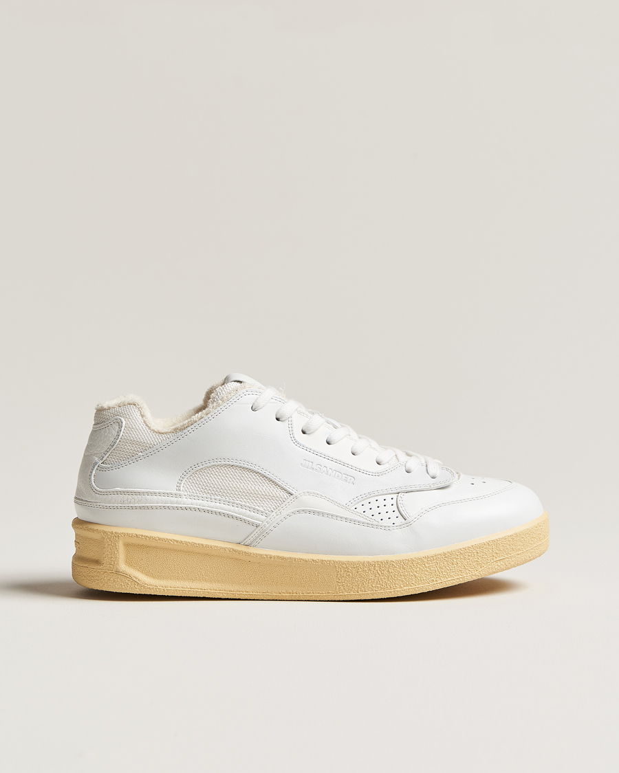 Mies | Jil Sander Low Basket Sneakers White | Jil Sander | Low Basket Sneakers White