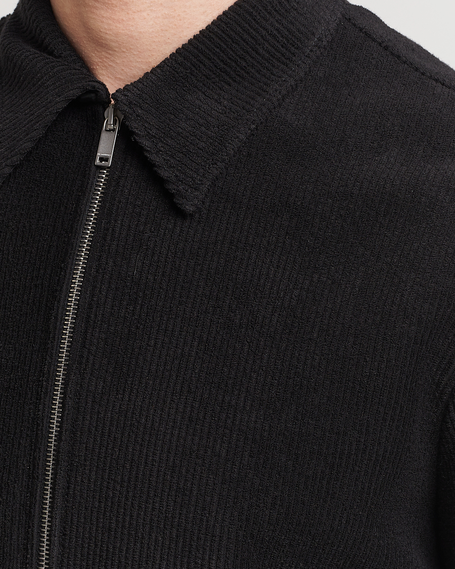 Mies | Kauluspaidat | Jil Sander | Full Zip Camp Shirt Black