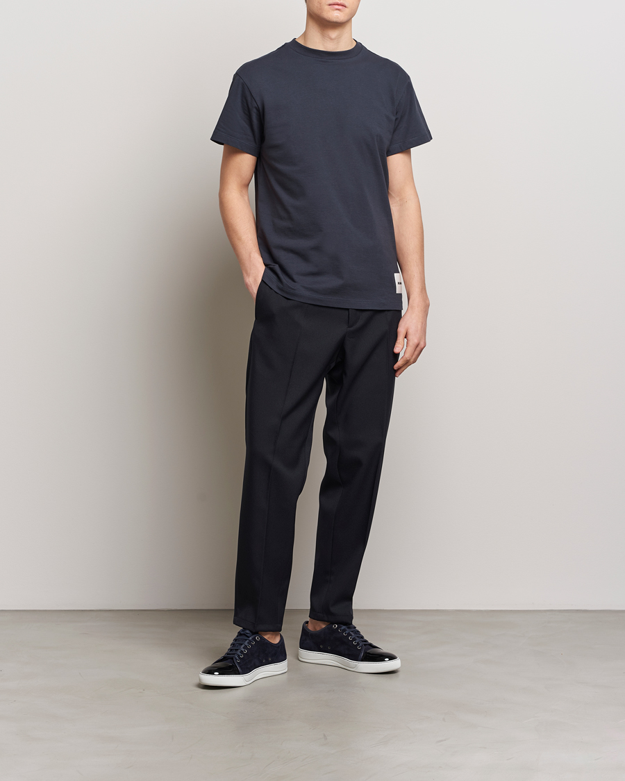 Mies | T-paidat | Jil Sander | 3-Pack Short Sleeve T-Shirts White/Navy/Black