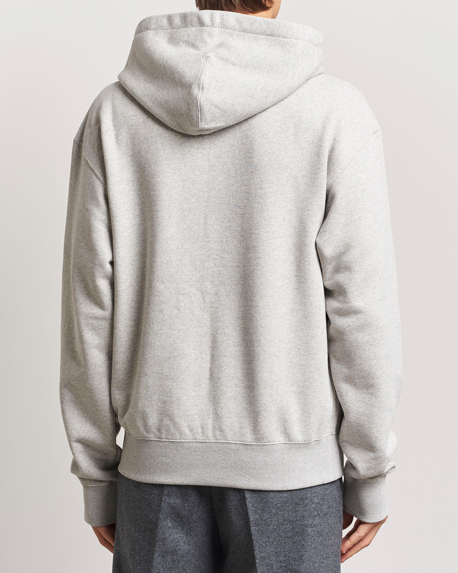 Mies | Puserot | Jil Sander | Small Logo Cotton Hoodie Light Grey