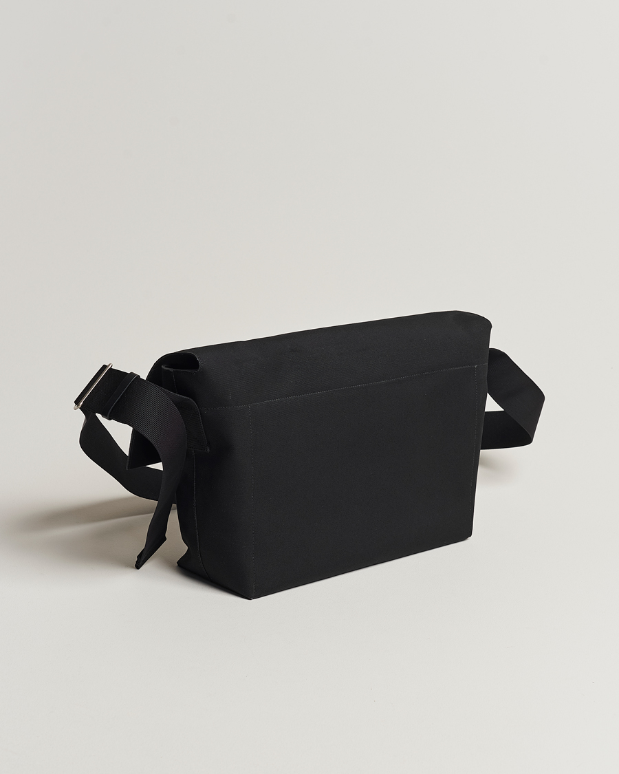 Mies | Jil Sander Canvas/Leather Cross Body Bag Black | Jil Sander | Canvas/Leather Cross Body Bag Black