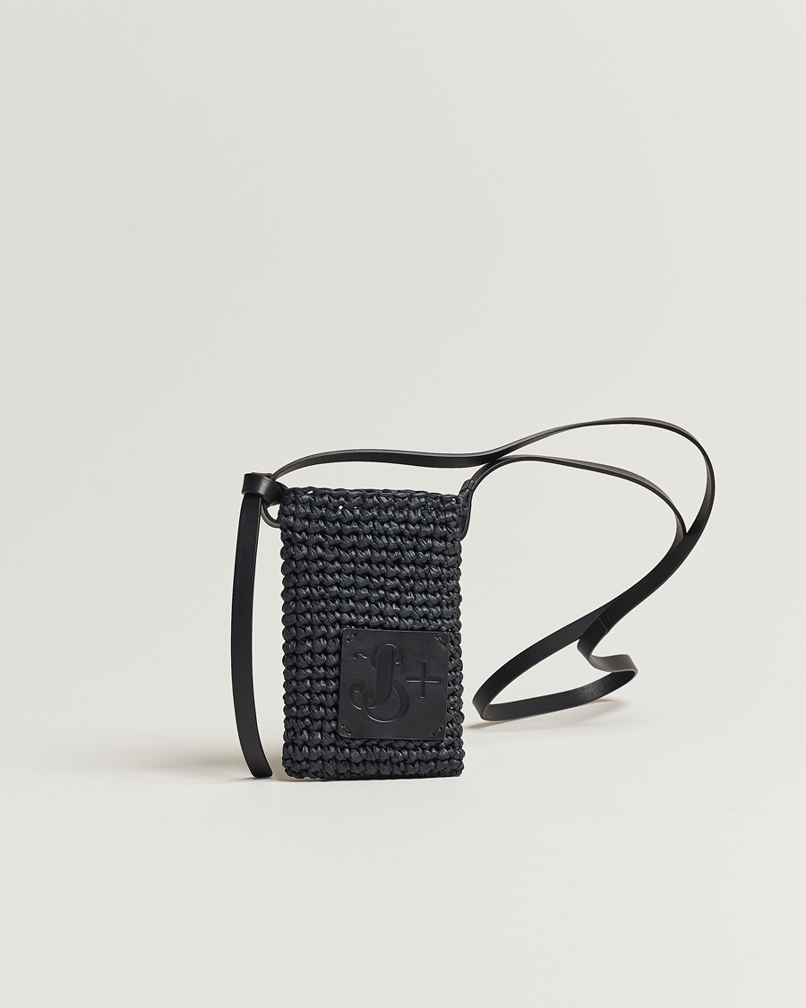 Mies | Jil Sander Crochet Phone Pocket Black | Jil Sander | Crochet Phone Pocket Black